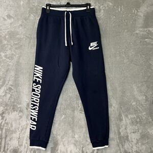 Nike Sportswear Joggers Sweatpants Mens Small Navy Blue Casual Logo Drawstring
